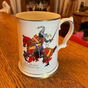 Vintage Thomas Beauchamp Earl of Warwick Bone China Beer Stein by Royal Grafton